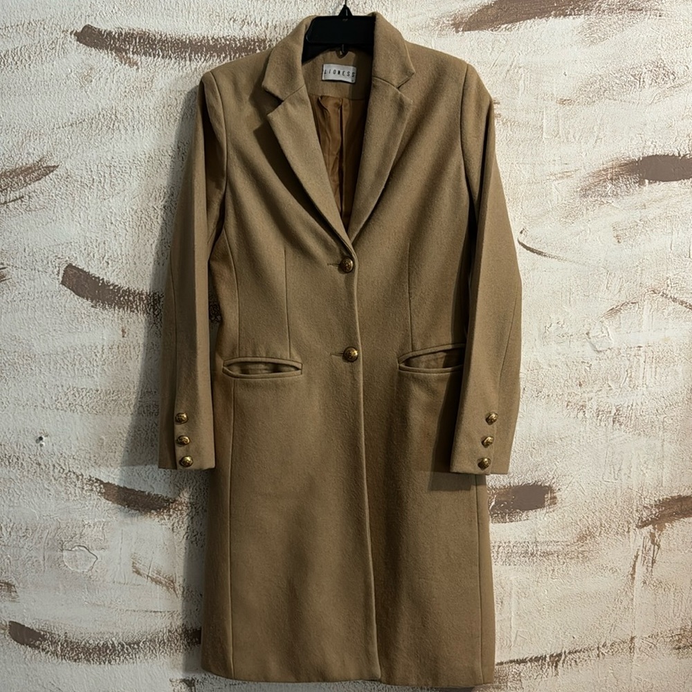 Lioness Camel Wool Pea Coat